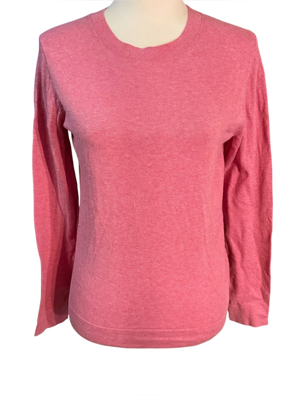 J. Crew Teddie Crewneck Sweater Pink Medium Cotton